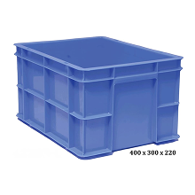Plastic storage crates
